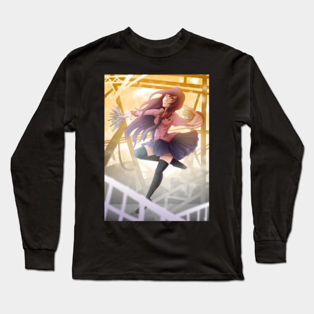 Senjougahara Hitagi Long Sleeve T-Shirt by BanjoofJustice